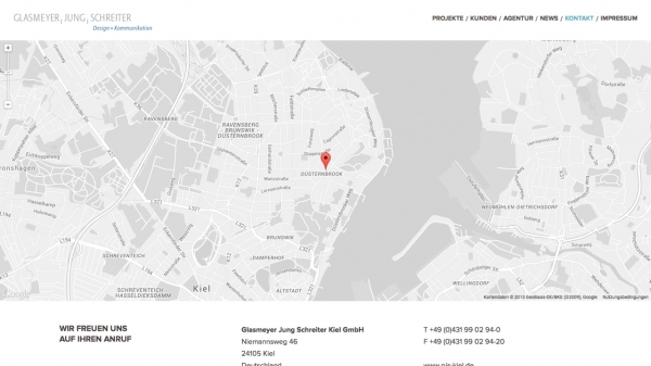 Unter anderem haben wir ein Inhaltselement für eine individuelle Google Map implementiert.
