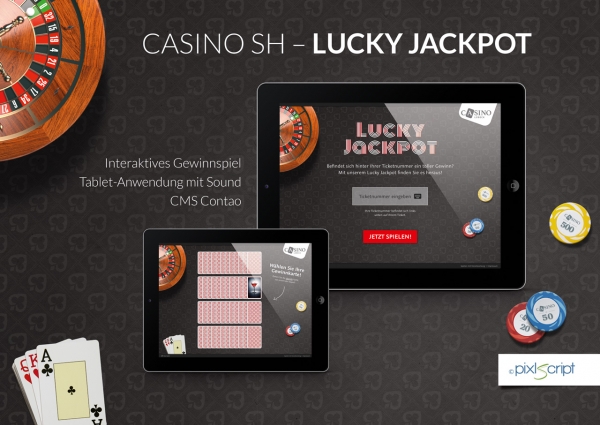 Auf Tablets kann in den fünf Spielbanken in Schleswig-Holstein mit der eigenen Ticketnummer ein Lucky Jackpot gewonnen werden.