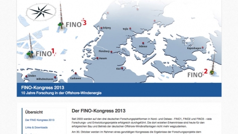 Für den FINO-Kongress 2013 haben wir eine Website auf Basis von Responsive Webdesign umgesetzt.