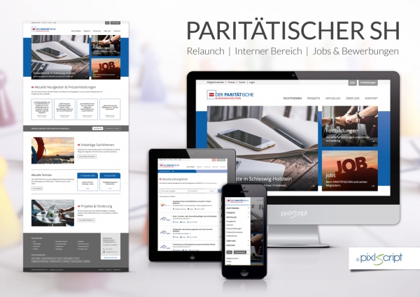 Auf der neuen Webseite des PARITÄTISCHEN Wohlfahrtsverband Schleswig-Holstein werden aktuelle Informationen, Jobs und Fortbildungen aus dem Netzwerk angeboten.