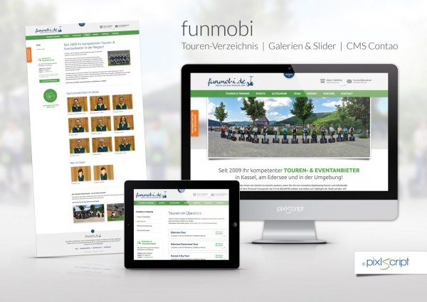 Die neue Webseite des Segway-Tourenanbieters funmobi basiert bereits auf Contao 4.4