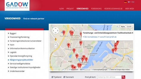 Interaktive Karte aufbauend auf GoogleMaps API von Google - Webdesign von der pixlscript GbR aus Kiel
