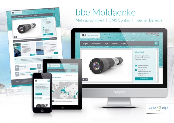Nach dem Relaunch im September ist die neue Webseite von bbe Moldaenke für den internationalen Vertrieb von Messgeräten optimal gerüstet.