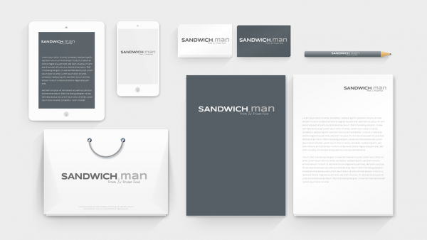 Auf dem Weg zum neuen Corporate Design haben wir einzelne Logoentwürfe in schwarz-weiß auf verschiedene Objekte montiert.